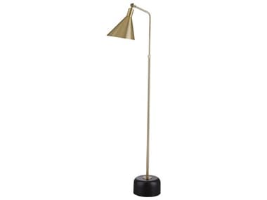 Bassett Mirror Brady 59" Tall Brass Floor Lamp BAL4357F