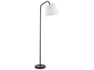 Bassett Mirror Deeliah 60" Tall Black Floor Lamp BAL4380F