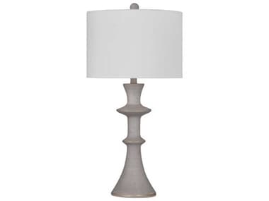 Bassett Mirror 15.0"W Gray Candra Table Lamp BAL4387T