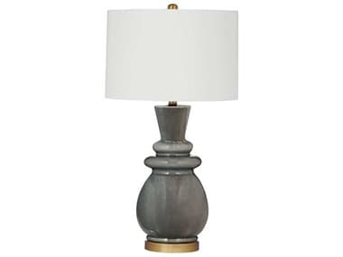 Bassett Mirror 16.0"W Gray Moonstone Table Lamp BAL4389T