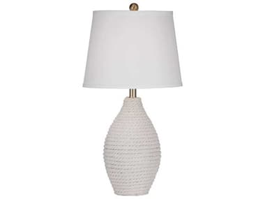 Bassett Mirror 14.0"W White Nile Table Lamp BAL4393T