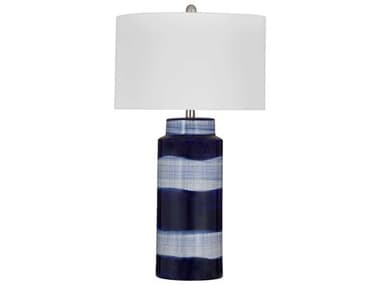 Bassett Mirror 16.0"W Blue Shire Table Lamp BAL4403T