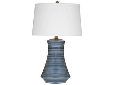 Bassett Mirror 17.0"W Blue Clermont Table Lamp BAL4505T