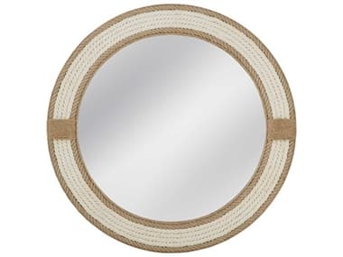 Bassett Mirror Apolline White Wall Round BAM4956