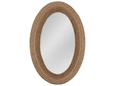 Bassett Mirror Ragatta Brown Wall Oval BAM4961