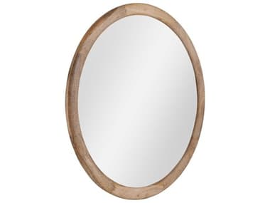 Bassett Mirror 2.0"W Brown Lennon Wall Mirror BAM5058