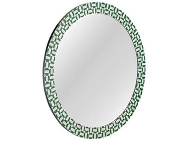 Bassett Mirror 2.0"W Green Alanis Wall Mirror BAM5076