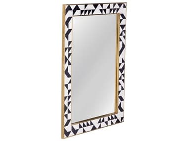 Bassett Mirror Macari Black Wall Rectangular BAM5098