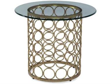 assett Mirror Thoroughly Modern Round Glass End Table BAT2789220BEC