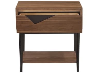 Bobby Berk for A.R.T Furniture 24" Wide 1-Drawer Brown Rubberwood Nightstand BBB2391431803