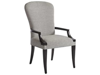 Barclay Butera Brentwood Schuler Black Fabric Upholstered Arm Dining Chair BCB01091588301