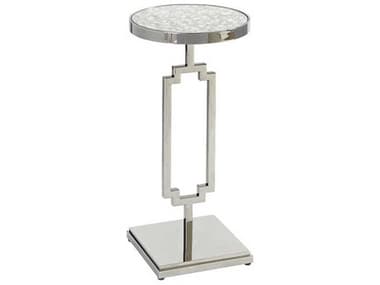 Barclay Butera Brentwood Stonehill 12" Round Mirror End Table BCB010915952