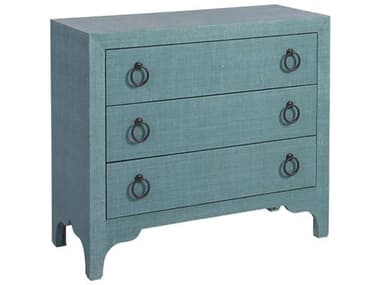 Barclay Butera Newport 41" Wide 3-Drawers Seaglass Blue Accent Chest BCB010923974