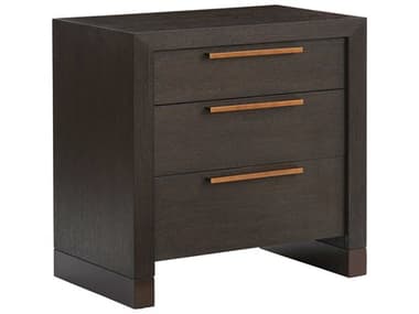 Barclay Butera Park City Jordanelle 30" Wide 3-Drawers Brown Nightstand BCB010930621