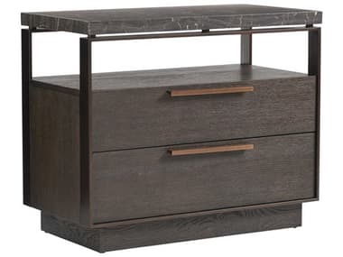 Barclay Butera Park City Empire Pass 34" Wide 2-Drawers Brown Chest Nightstand BCB010930624