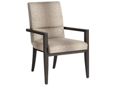 Barclay Butera Park City Glenwild Brown Fabric Upholstered Arm Dining Chair BCB01093088342