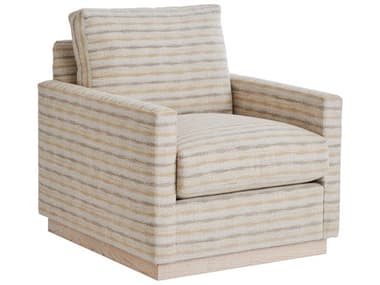 Barclay Butera Upholstery Meadow View Swivel 30" Beige Fabric Accent Chair BCB01516511SW40