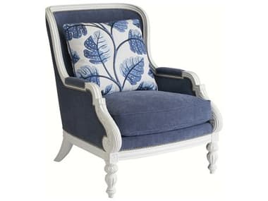 Barclay Butera Kamari 34" Blue Fabric Accent Chair BCB0153581140