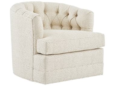 Barclay Butera Upholstery Cliffhaven Swivel 32" Cream Fabric Tufted Accent Chair BCB01541011SW41