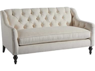 Barclay Butera Hyland Park 59" Tufted Charcoal White Fabric Upholstered Loveseat BCB0154122340
