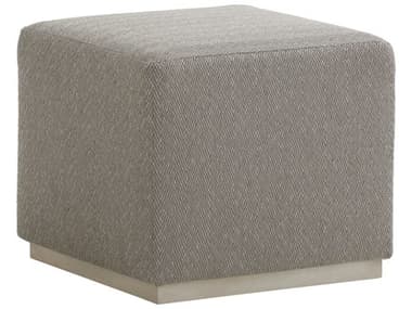 Barclay Butera Colby 21" Gray Fabric Upholstered Ottoman BCB0154544544