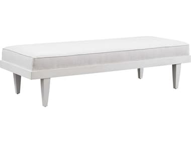 Barclay Butera Upholstery 68" White Fabric Upholstered Accent Bench BCB0154664640