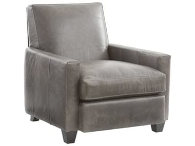 Barclay Butera Upholstery Vista Ridge 33" Gray Leather Accent Chair BCB01552211LL40