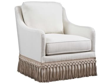 Barclay Butera Salt Creek Swivel 31" White Fabric Accent Chair BCB01553211SW40