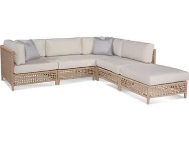 Braxton Culler Outdoor Bayside Natural Five-Piece Sectional Sofa with Cushion BCO401N5PCSEC