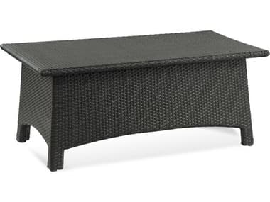 Braxton Culler Outdoor Brighton Pointe Charcoal 48'' Wide Wicker Rectangular Coffee Table BCO435072