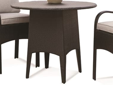 Braxton Culler Outdoor Brighton Pointe Charcoal 42'' Wicker Round Dining Table BCO435175