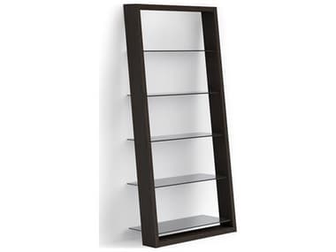 BDI Eileen Charcoal Stained Ash Grey Bookcase BDI5166CRL