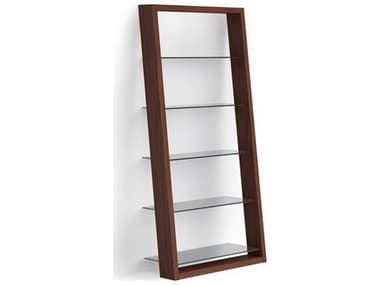 BDI Eileen Chocolate Stained Walnut Grey Bookcase BDI5166CWL