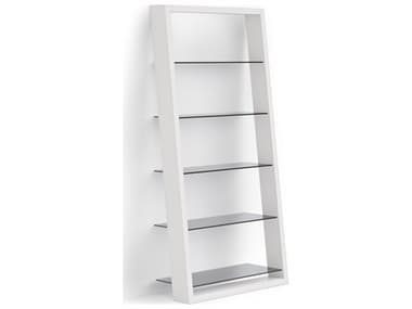 BDI Eileen Satin White Grey Bookcase BDI5166SW