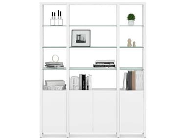 BDI Linea Shelf 66" Satin White Bookcase BDI580121SW