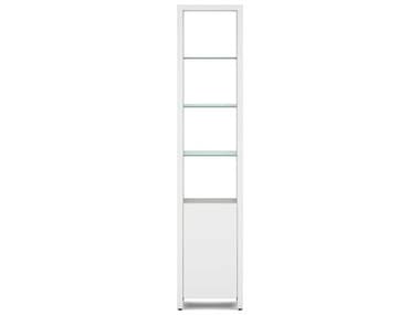 BDI Linea Shelf 18" Satin White Bookcase BDI5801SW