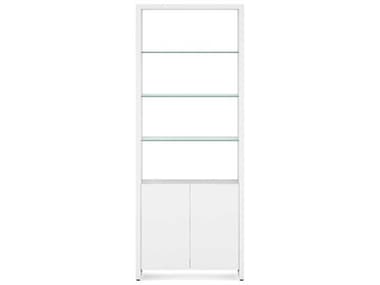 BDI Linea Shelf 33&quot; Satin White Bookcase BDI5802SW
