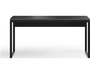 BDI Linea Office 60&quot; Charcoal Stained Ash Black Wood Computer Desk BDI6223CRL