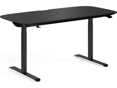 BDI Soma 60" Ebonized Ash Black Computer Desk Height Adjustable & Standing Desks BDI6351EBO