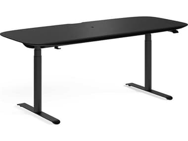 BDI Soma 72" Ebonized Ash Black Computer Desk Height Adjustable & Standing Desks BDI6352EBO
