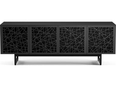 BDI Elements 79" Ash Wood Charcoal Stained Media Console BDI8779RCMECRL
