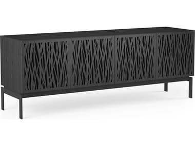 BDI Elements 79&quot; Ash Wood Charcoal Stained Media Console BDI8779WHCOCRL