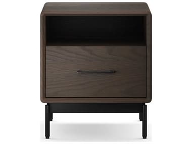 BDI Linq 1-Drawer Brown Hardwood Nightstand BDI9181TOK