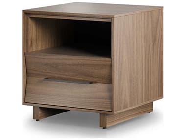 BDI Kava 1-Drawer Brown Hardwood Nightstand BDI9681WL