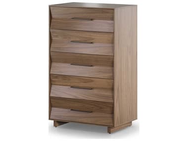 BDI Kava Natural Walnut Brown Hardwood Accent Chest BDI9685WL