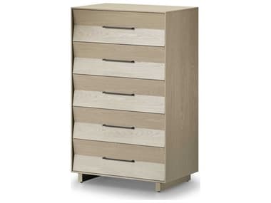 BDI Kava Washed Oak White Hardwood Accent Chest BDI9685WOK