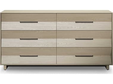BDI Kava 6-Drawers White Hardwood Double Dresser BDI9686WOK