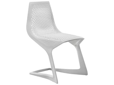 Bernhardt Design Plank Outdoor Myto White Recycled Plastic Dining Chair BDO12072002