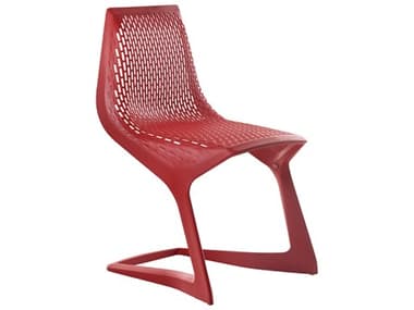 Bernhardt Design Plank Outdoor Myto Red Recycled Plastic Dining Chair BDO12072003