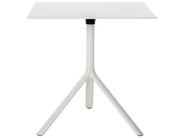 Bernhardt Design Plank Outdoor Miura White 27'' Square Folding Dining Table BDO958001FD02FM02